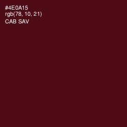 #4E0A15 - Cab Sav Color Image
